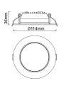 NASAO * EMPOTRABLE LED CCT 12W BLANCO